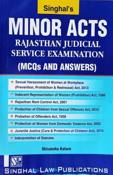Singhal'S Minor Acts Rajasthan Judicial Service Examination Mcqs And Answers