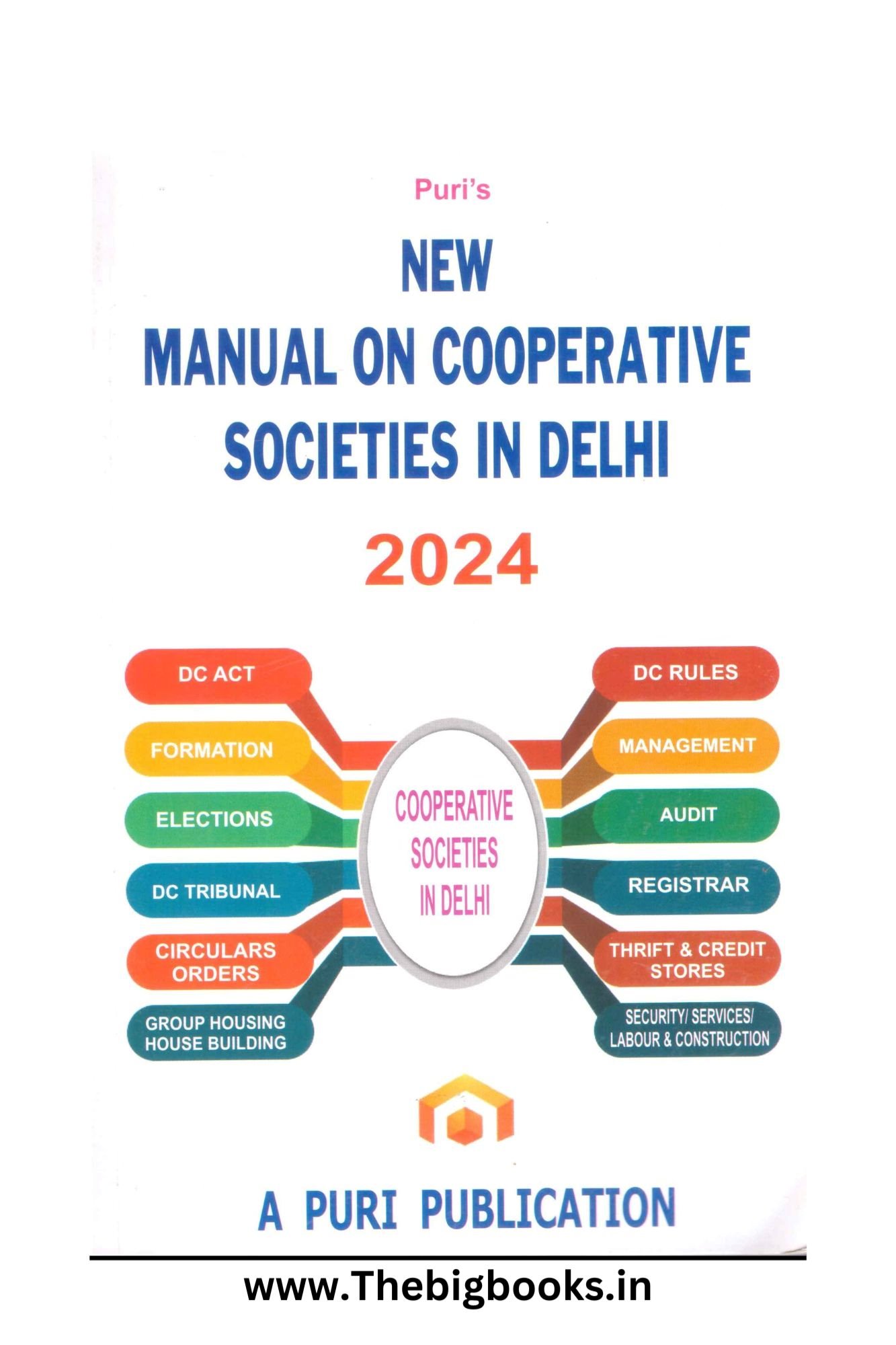 Puri' New Manual on Cooperative Societies in Delhi - Edtion 2024