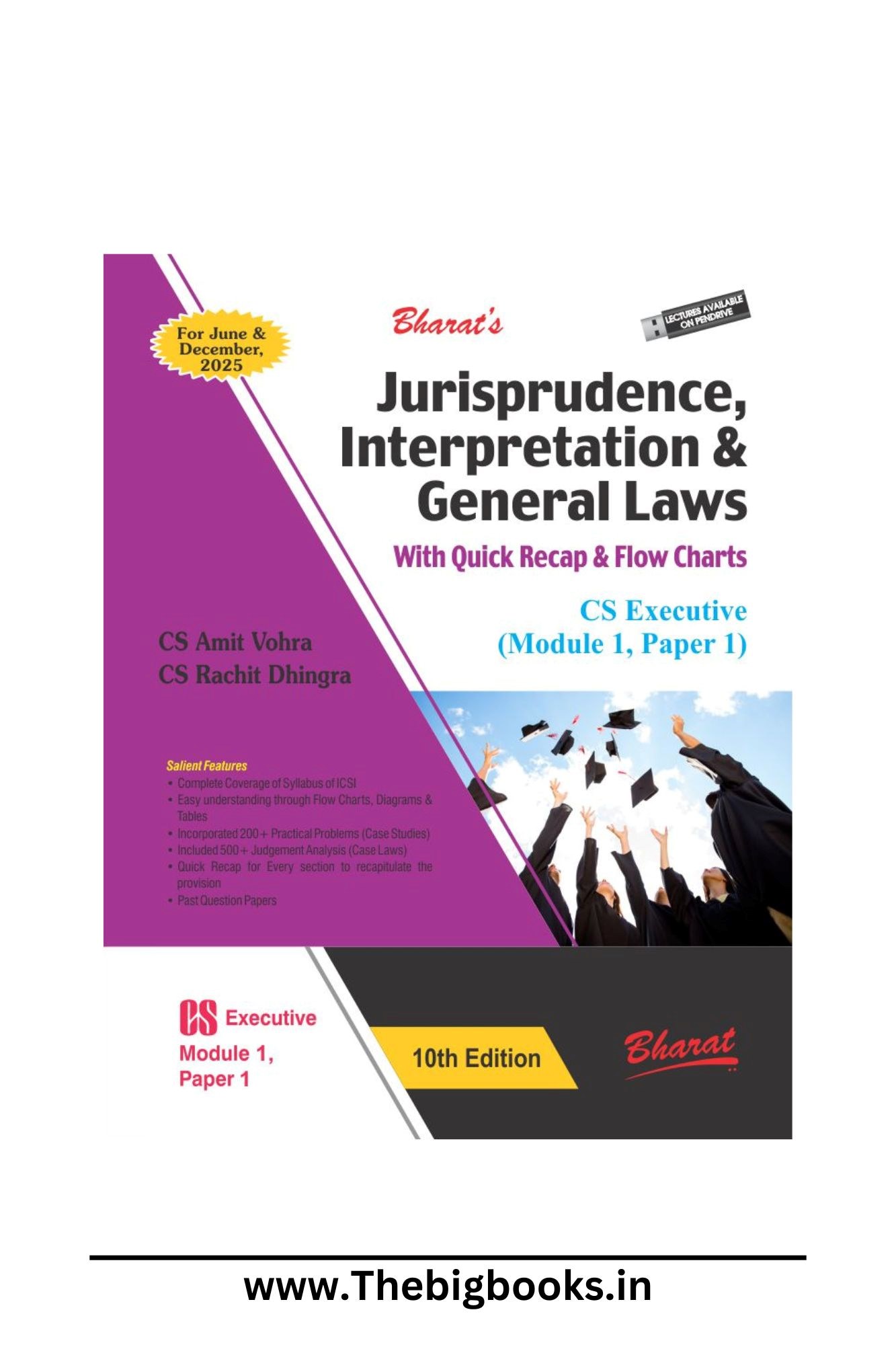 Bharat`s Jurisprudence, Interpretation & General Laws With Quick Recap & Flow charts - 10th Edition 2024