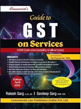 Commercial's Guide to GST on Services - Latest Edition 2025