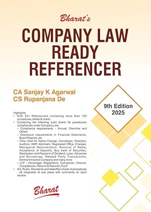 Bharat's  Company Law Ready Referencer - 9th Edition 2025