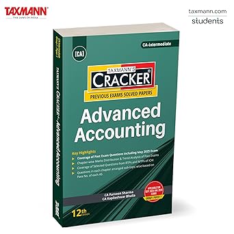 Taxmann's Cracker Advanced Accounting for CA Final Applicable for Sept 2025 Jan 2026 (GROUP-1 PAPER-1)- 12th Edition 2025