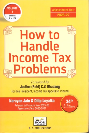 B.C. Publication's How To Hande Income Tax Problems (Set of 2Vols) - 34th Edition 2025