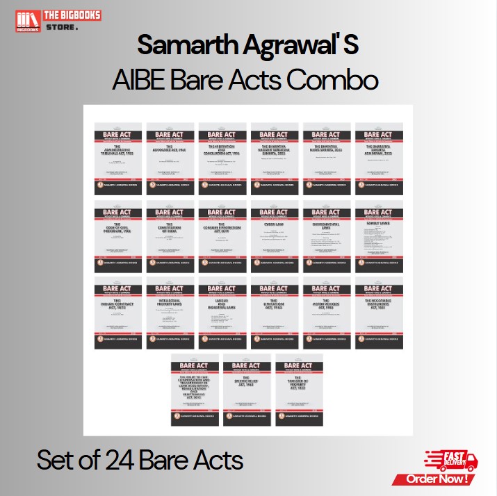 Samarth Agrawal's AIBE Bare Acts Combo (Set of 21 Bare Acts) - Latest Edition