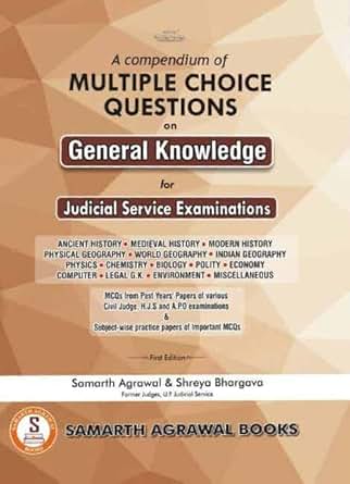 Samarth's A Compendium of Multiple Choice Qustions on General Knowledge for Judicial Service Examinations - 1st Edition 2024