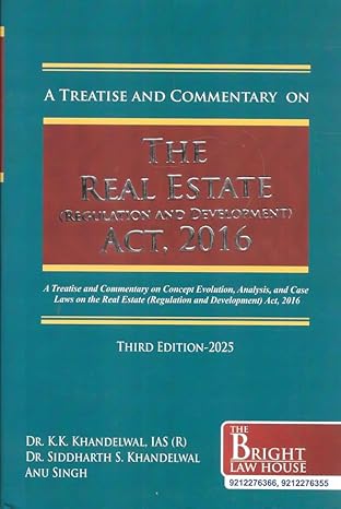Bright's A Treatise and Commentary on the Real Estate (Regulation and Development) Act, 2016 - 3rd Edition 2025