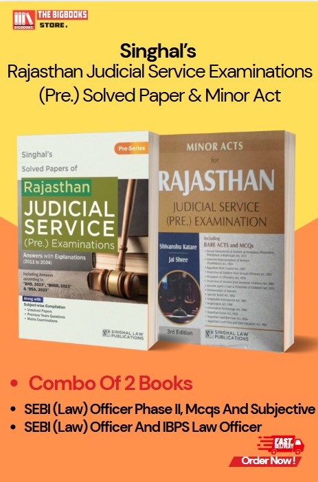 Singhal's Minor Act For Rajasthan Judicial Service (Pre.) Examinations + Solved Papers of Rajasthan Judicial Service (Pre) Examinations, Combo of 2 Books - Latest Edition 2025