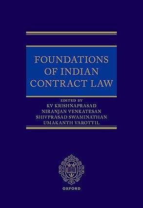 OXFORD's Foundations Of Indian Contract Law - Edition 2025