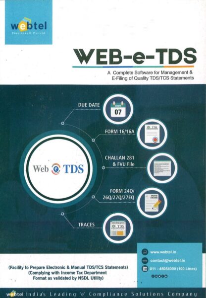 Webtel WEB-E-TDS FY 2025-26 (TDS Online Softwear) Webtel WEB-E-TDS FY 2025-26 (TDS Online Softwear)