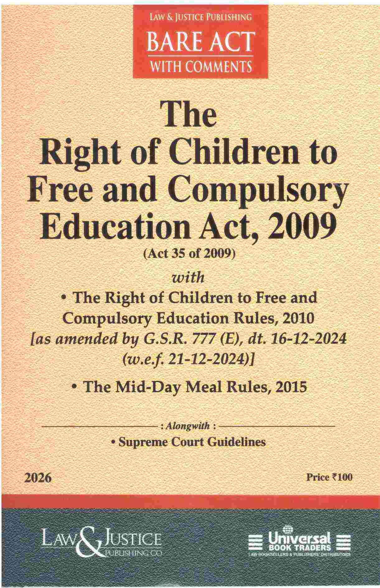 L&J The Right Of Children to Free and Compulsory Education Act  ,2009