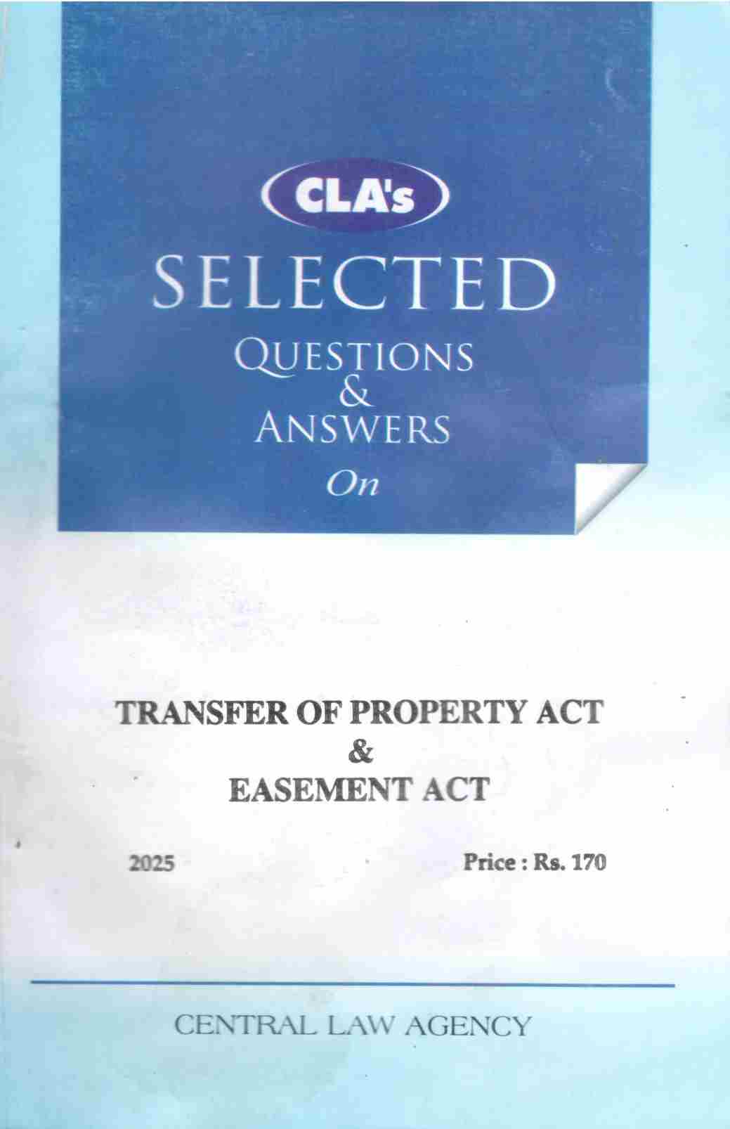CLA's Selected Q&A on Transfer of Property Act & Easement- Edition 2025
