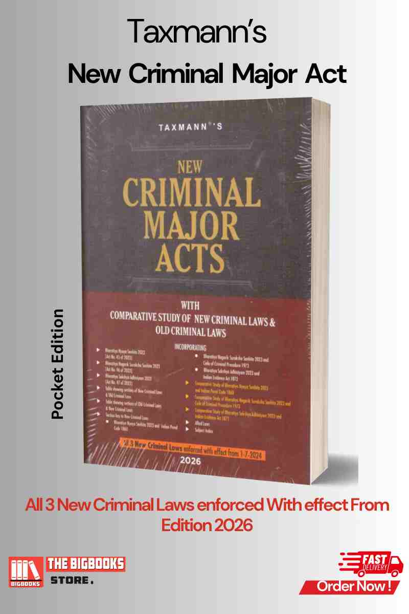Taxmann's New Criminal Major Acts ,BNS ,BNSS ,BSA (POCKET | HARDBOUND) - Edition 2026