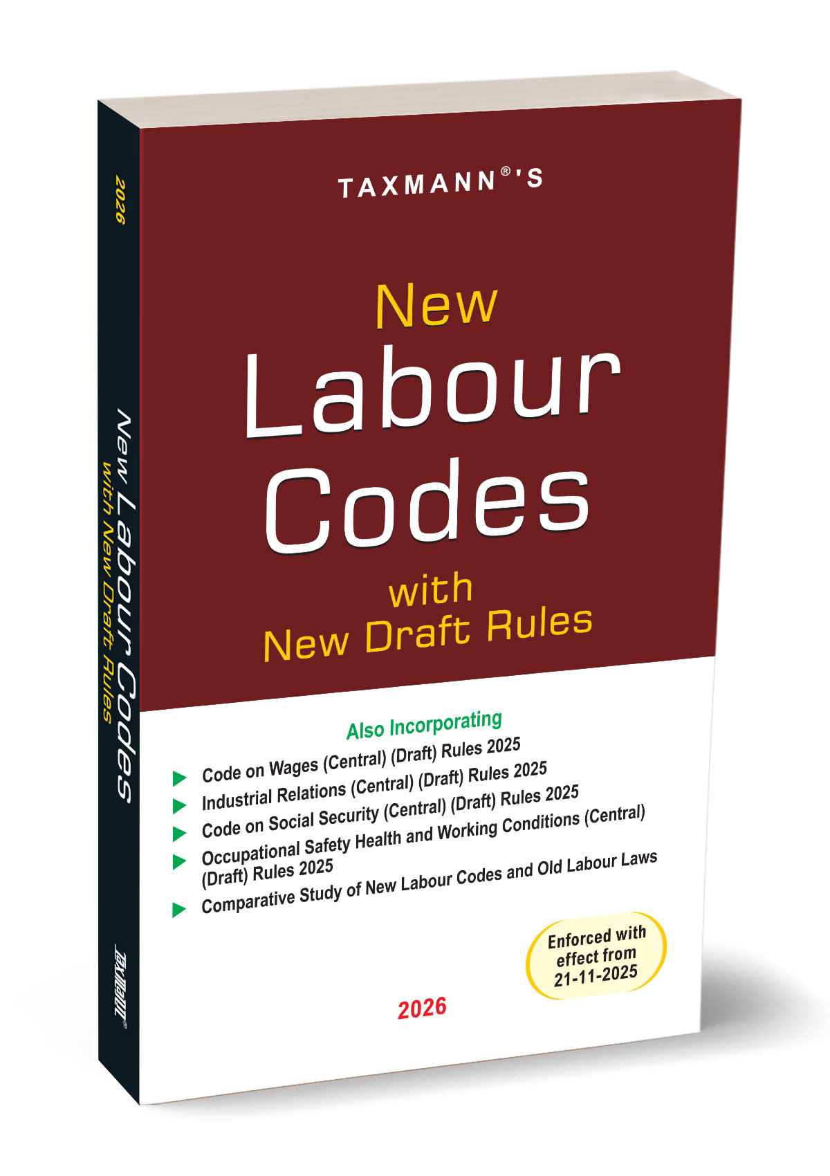 Taxmann's New Labour Codes with New Draft Rules ( Enforced with Effect from 21-11-2025 )  - Edition 2026