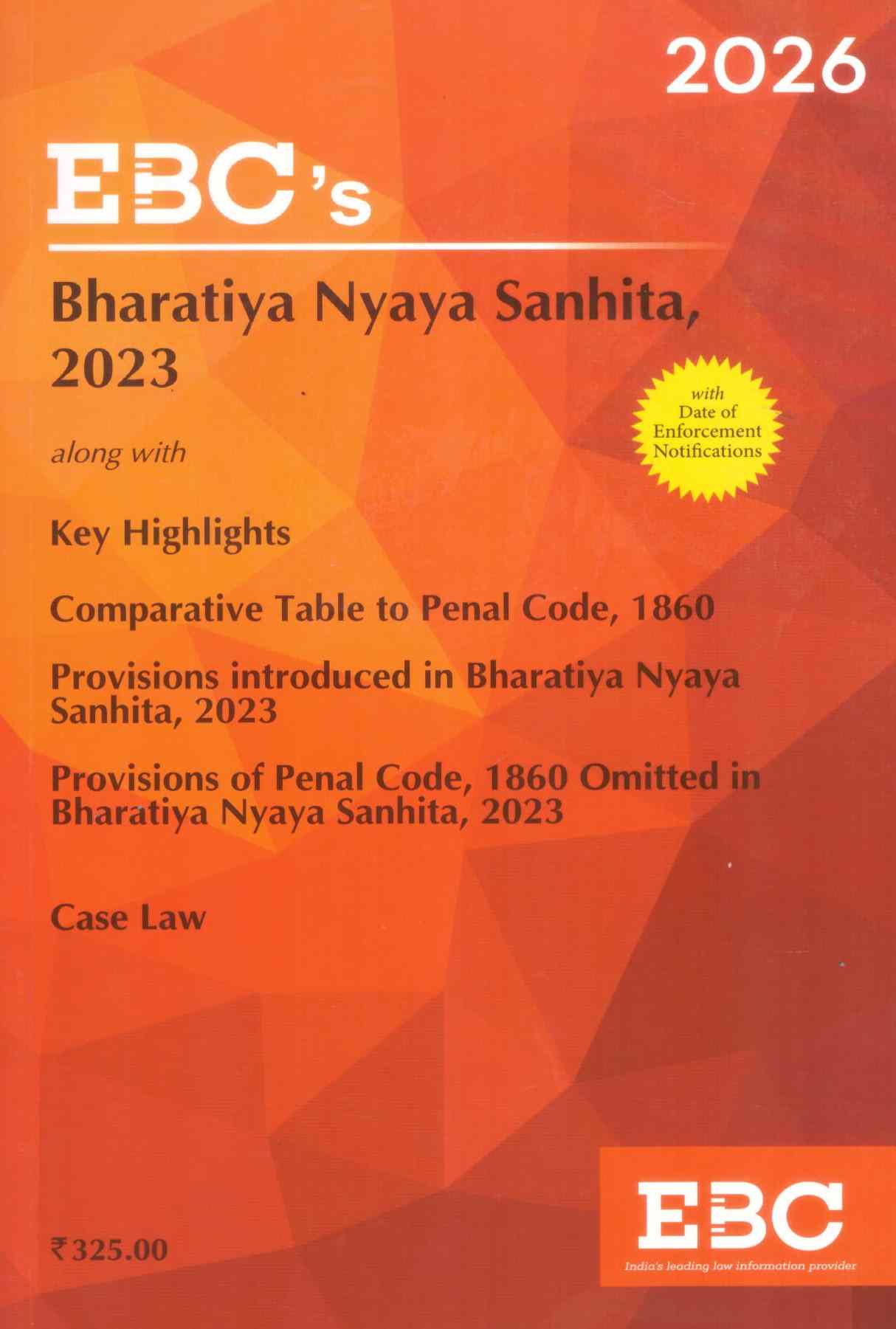 EBC's Bharatiya Nyaya Sanhita (Bns) - Edition 2026