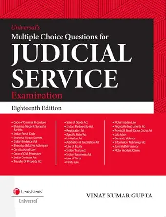 lexis Nexis's Multiple Choice Questions for Judicial Service Examination - 8th Edition 2026