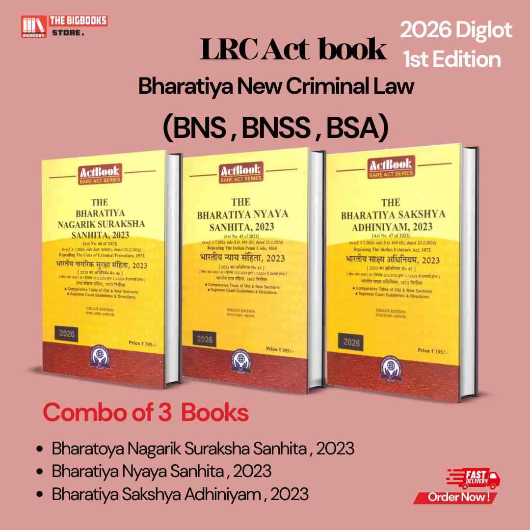 LRC's  ActCombo of New Criminal Laws Bare Act (BNS, BNSS, BSA)  Diglot - Edition 2026