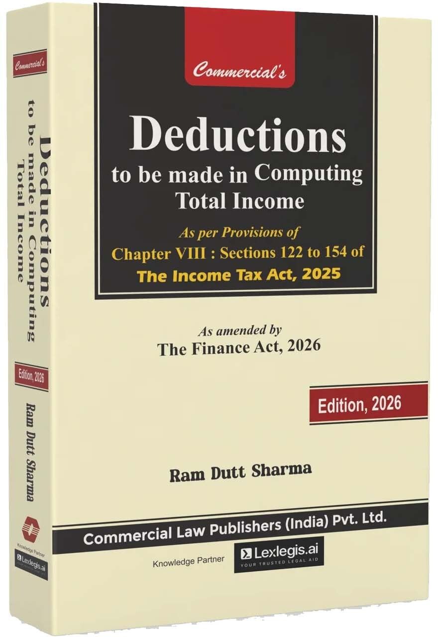 Commercial’s Deductions to be made in computing Total Income as per provisions ofthe (Income Tax Act) - Edition 2026