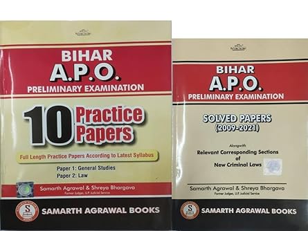 Smarth's Bihar A.P.O. Pre. Exam. Combo (Practice + Solved Papers) - Edition 2026