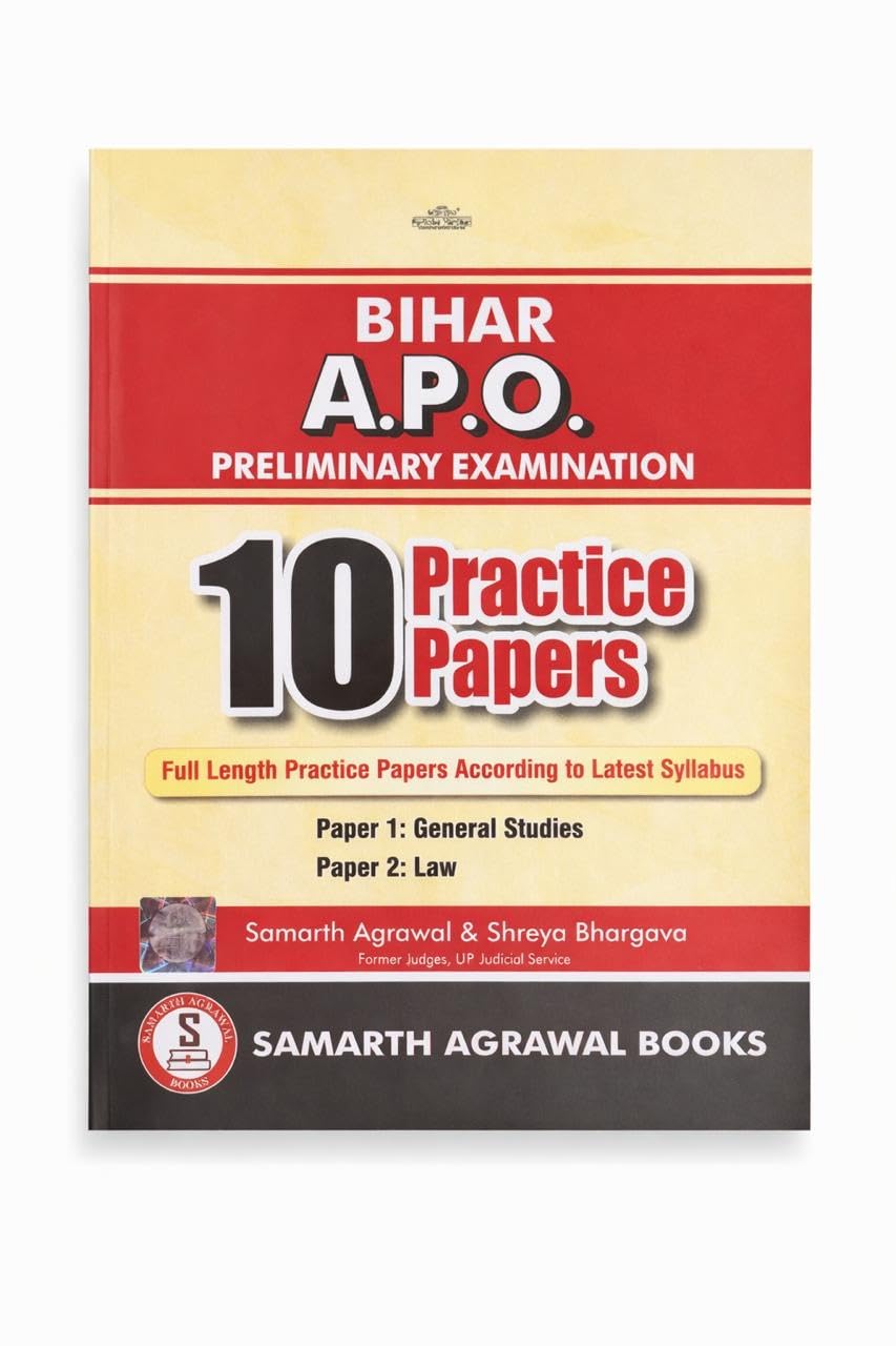 Samarth's Bihar APO Preliminary Examination10 Pratice Papers- Edition 2026