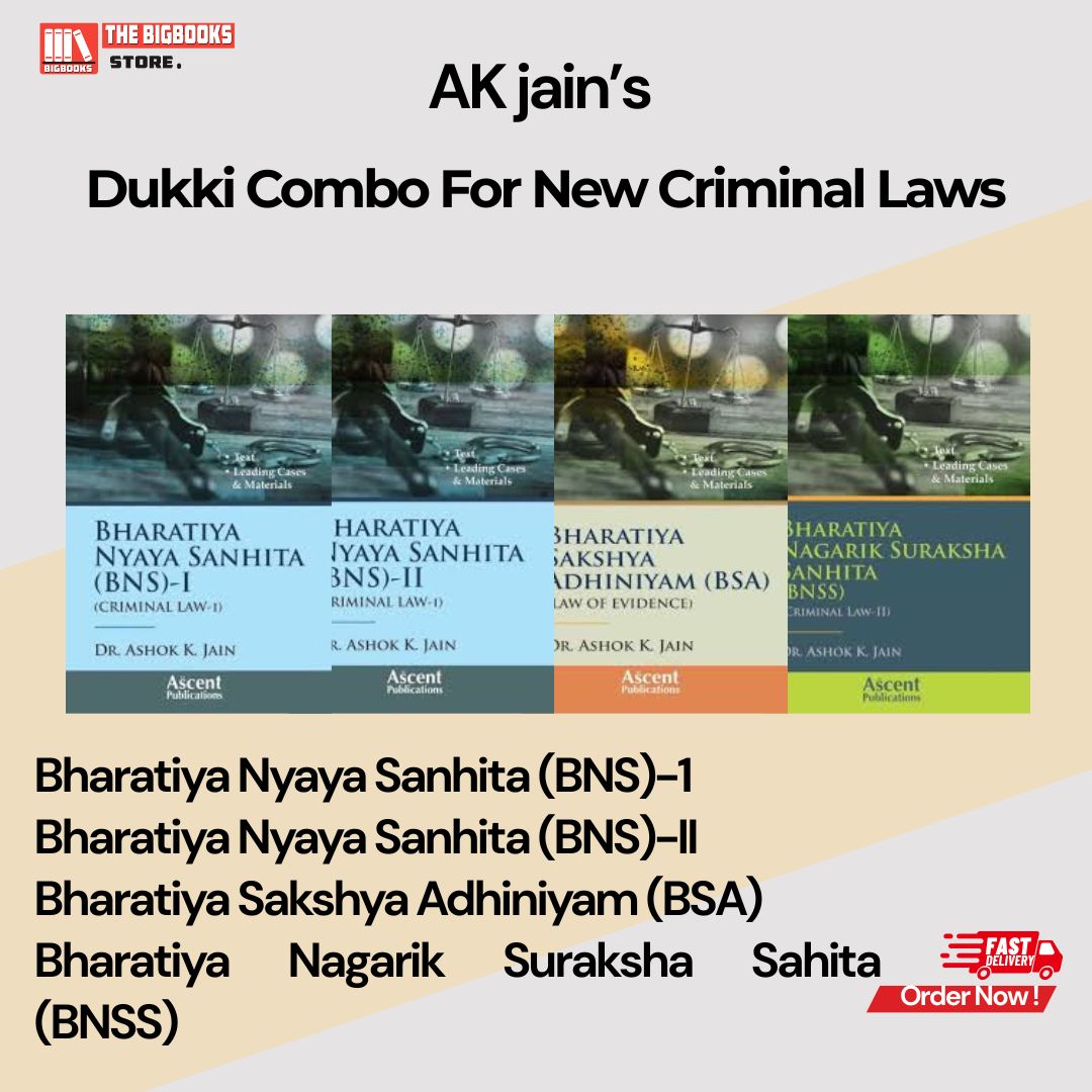 A K jain's Dukki combo New Criminal law BNS-I , BNSS, BSA, BNS-II - Edition 2026