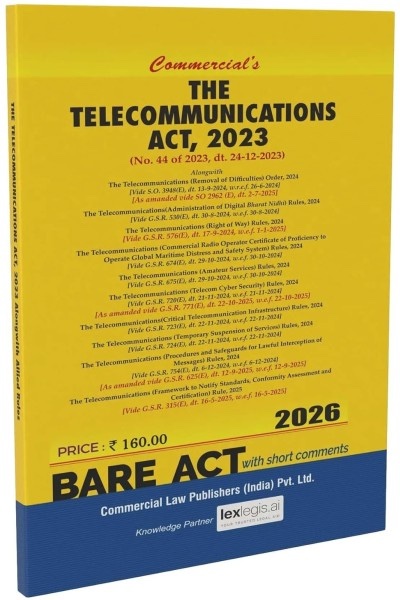 Commercial's Telecommunication Act, 2023 - Edition 2026 Commercial's Telecommunication Act, 2023 - Edition 2026