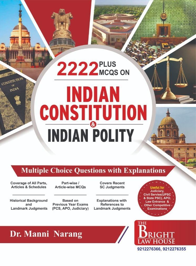 Bright's 2222 Plus MCQs on Indian Constitution & Indian Polity - Edition 2026 Bright's 2222 Plus MCQs on Indian Constitution & Indian Polity - Edition 2026