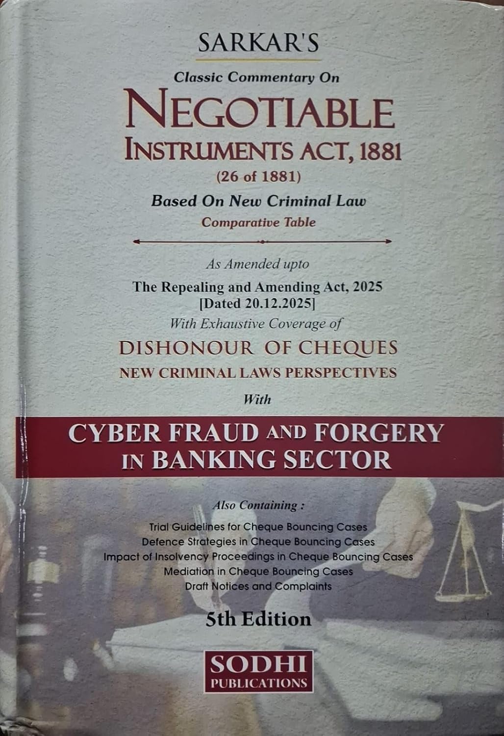 Sarkar's  Commentary Negotiable Instruments Act, 1881 -5th Edition 2026