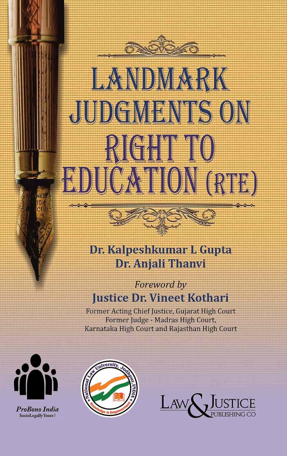 L&J's Landmark Judgments on Right to Education (RTE) – Edition 2026 L&J's Landmark Judgments on Right to Education (RTE) – Edition 2026
