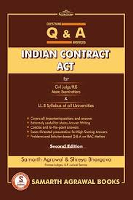 Samarth's Questions and Answers: Indian Contract Act - 2nd Edition 2026 Samarth's Questions and Answers: Indian Contract Act - 2nd Edition 2026