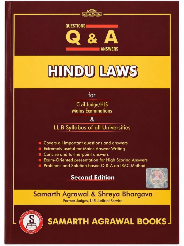 Samarth's Questions and Answers: Hindu Laws - 2nd Edition 2026 Samarth's Questions and Answers: Hindu Laws - 2nd Edition 2026